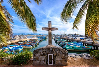 View of La Cruz marina